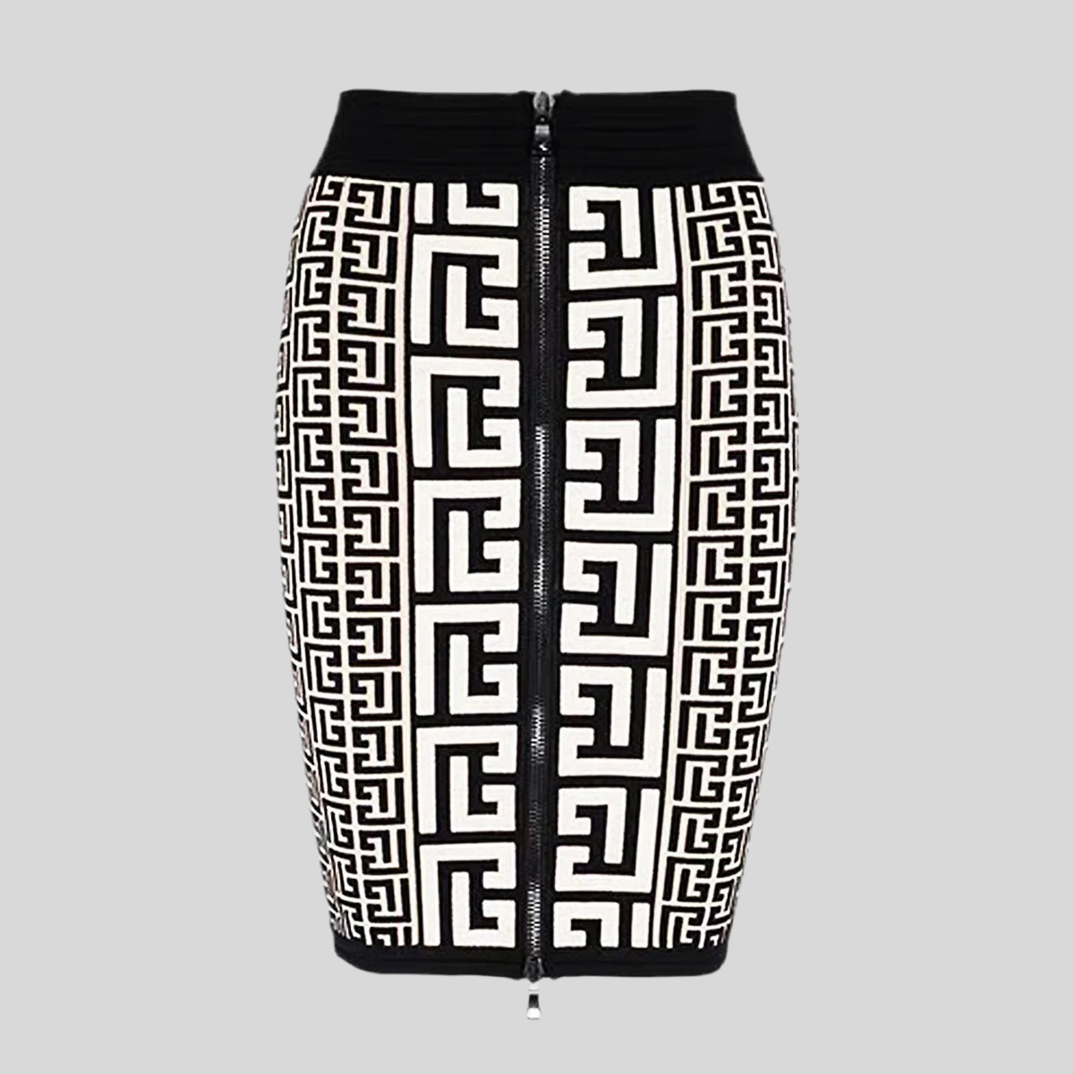 Black and White. Bodycon Skirt