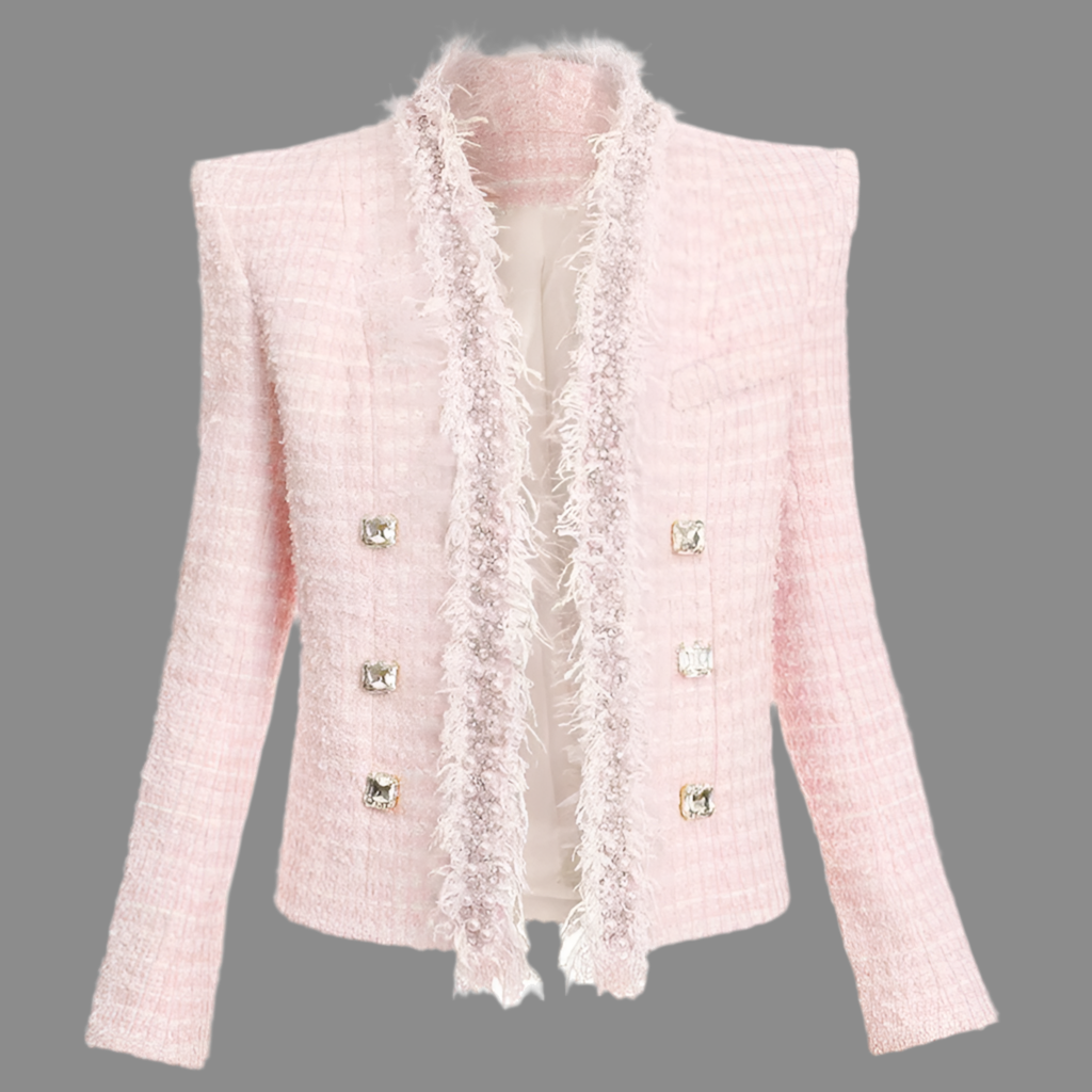 Pink Tweed Blazer