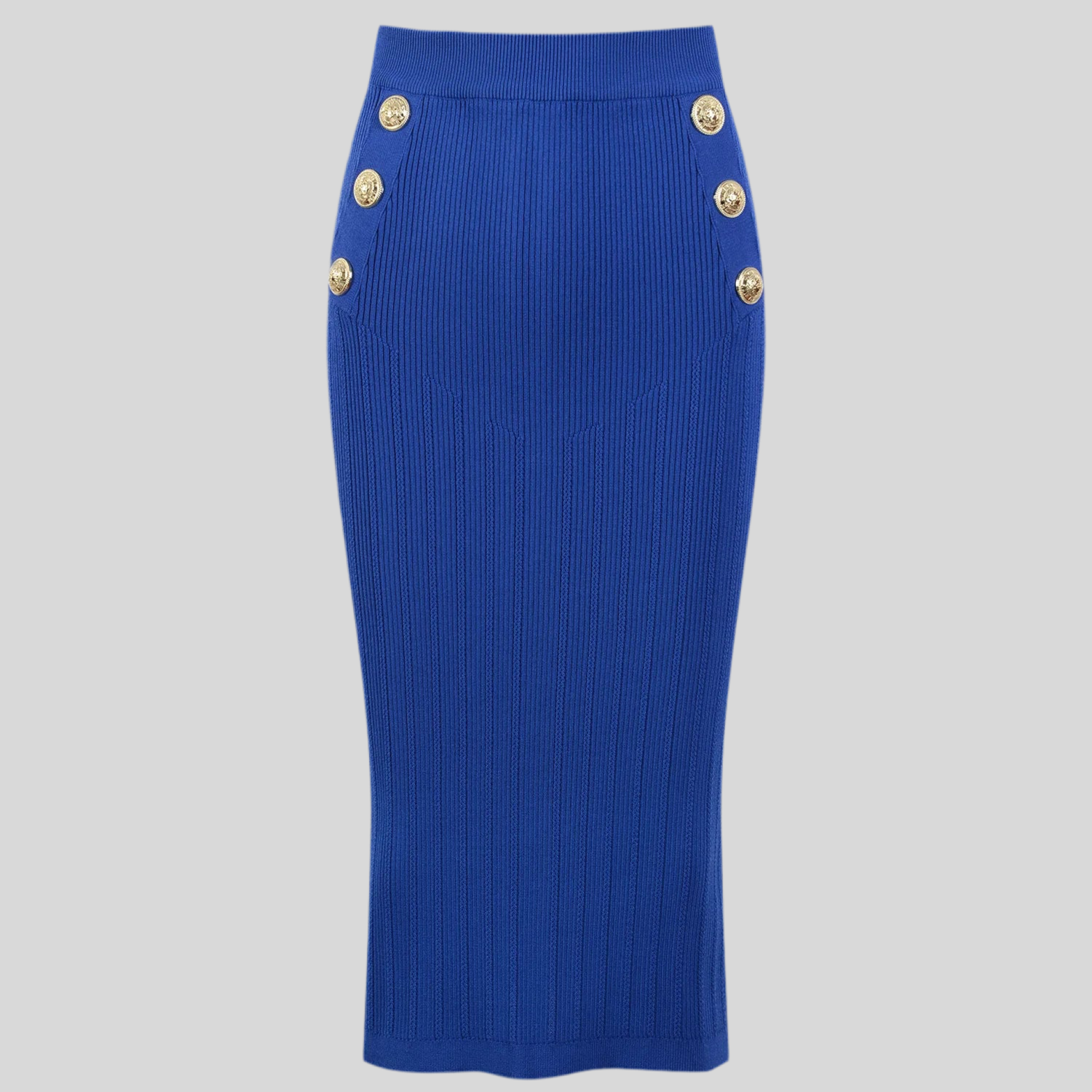 Stylish Blue Knitted Skirt