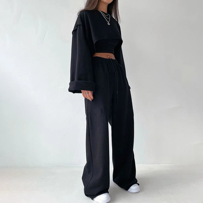 Relaxed Three-Piece Set for Women