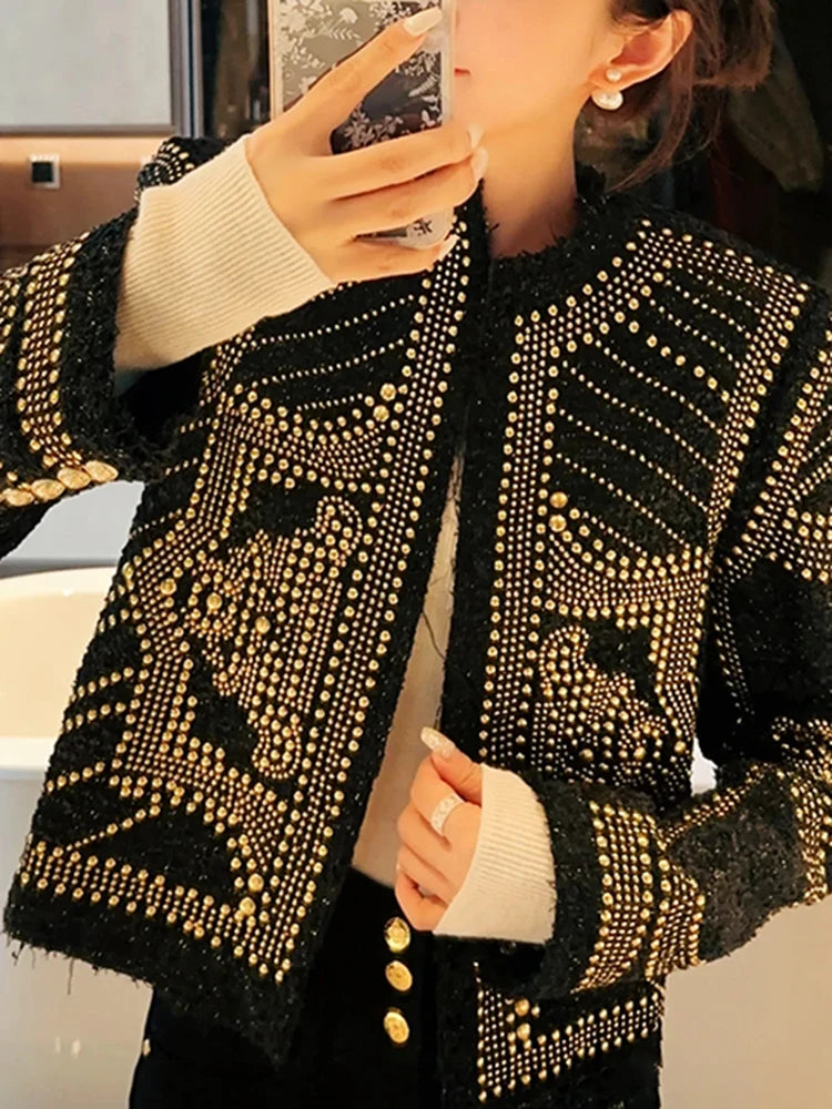 Patchwork Appliqué Jacket