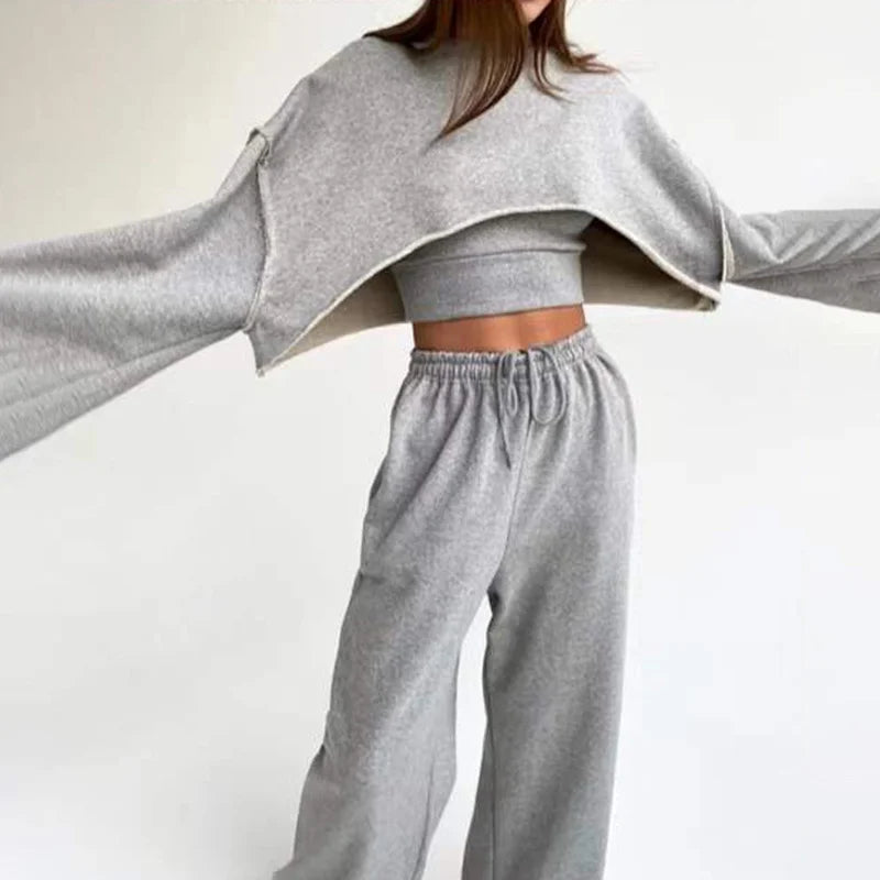 Relaxed Three-Piece Set for Women