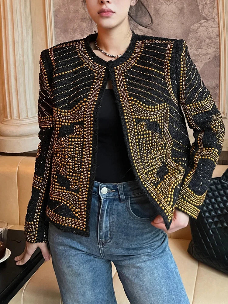 Patchwork Appliqué Jacket