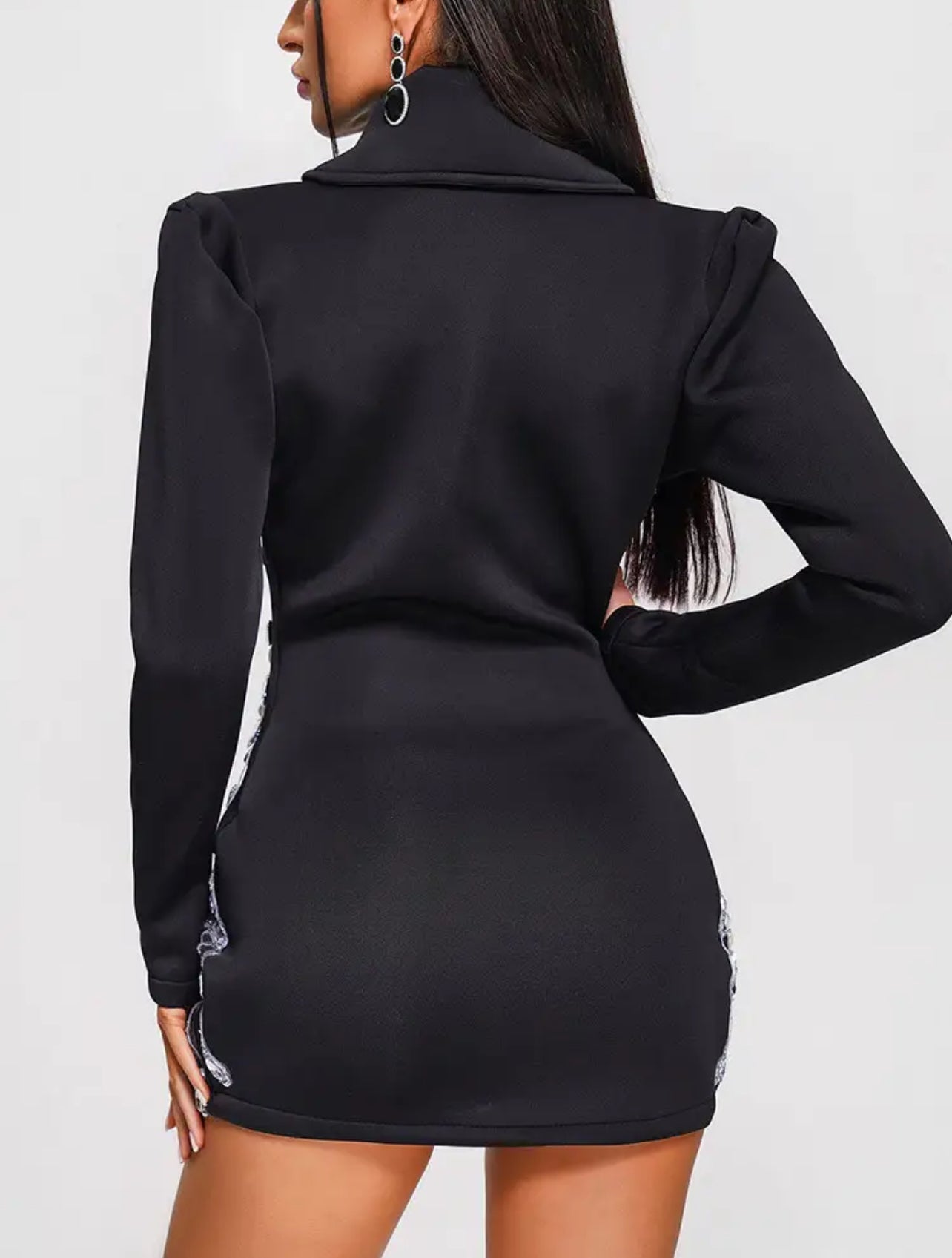 Black Blazer Dress For Women - Veronica Luxe