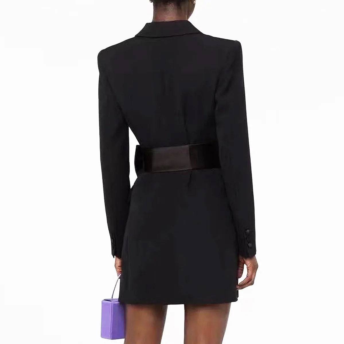 Black Blazer Dress - Veronica Luxe