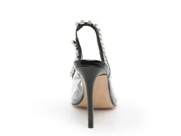 Camila Clear Stiletto Sling-back - Veronica Luxe