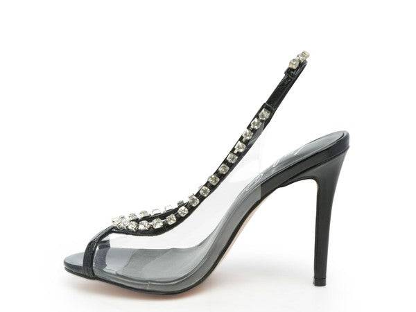 Camila Clear Stiletto Sling-back - Veronica Luxe