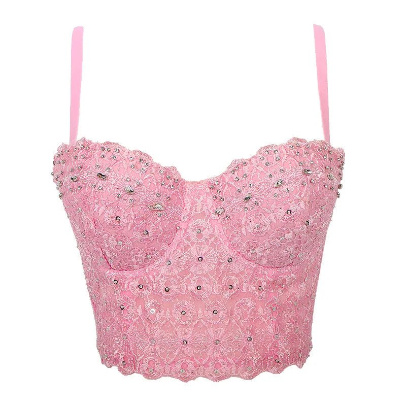 Cecilia Lace Crop Top - Veronica Luxe