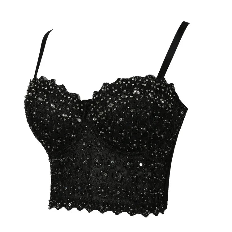 Cecilia Lace Crop Top - Veronica Luxe