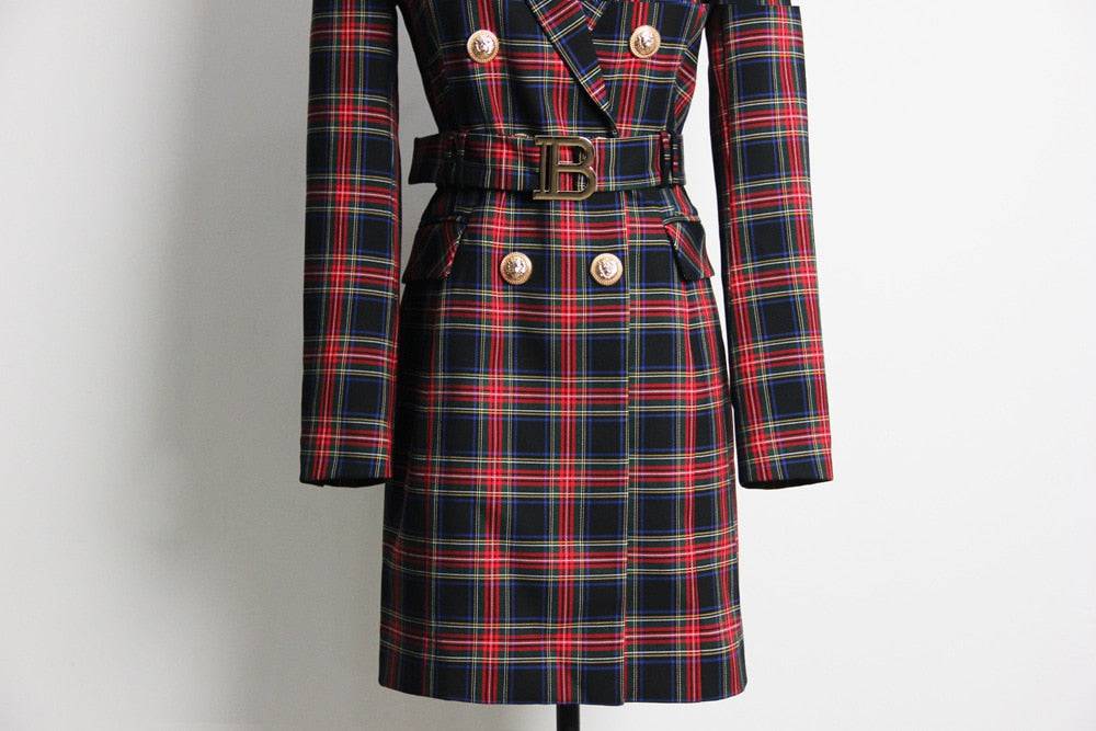 Classic British Style Blazer Dress - Veronica Luxe