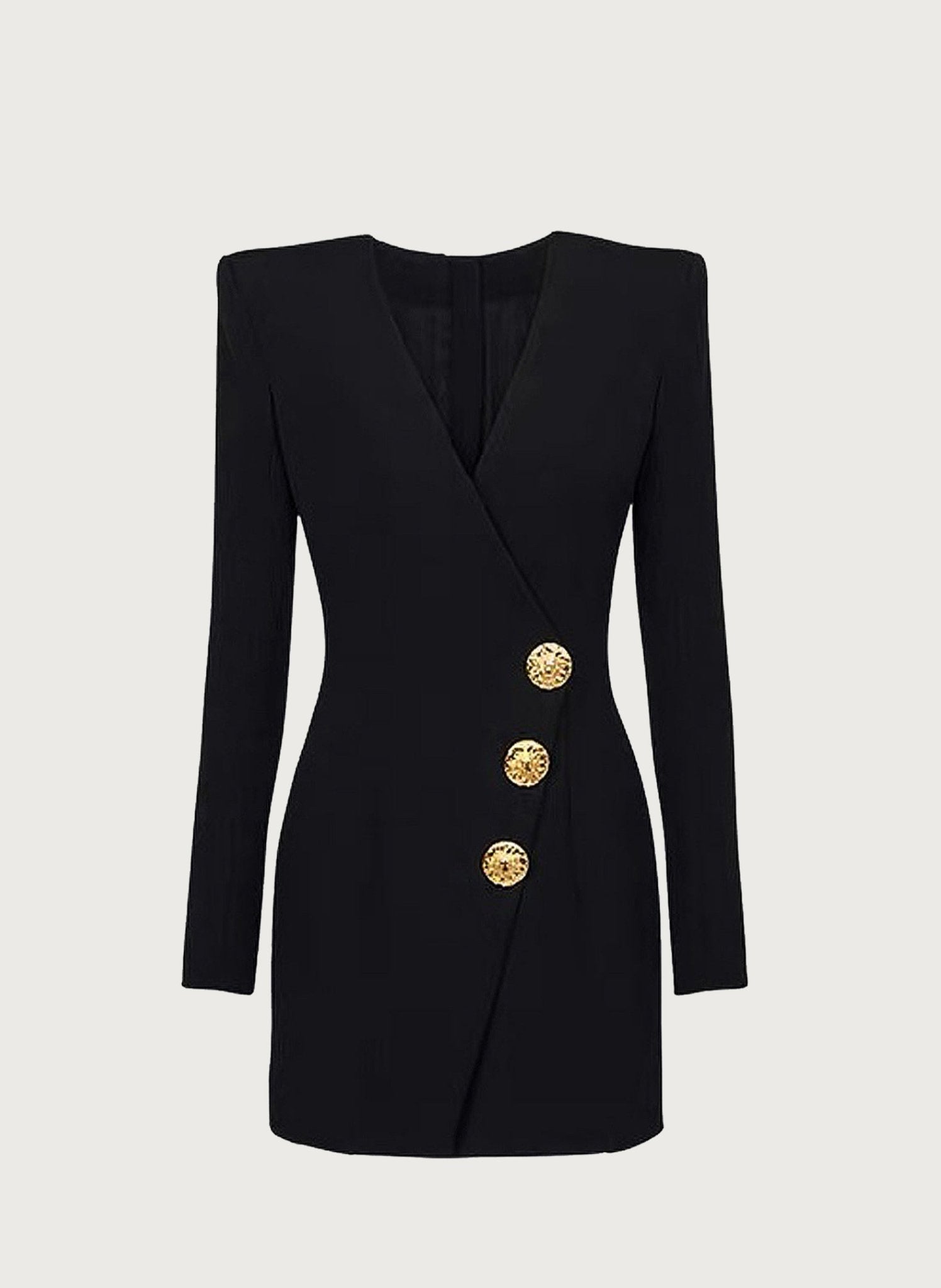 Classic Noir Black Dress - Veronica Luxe-Dress