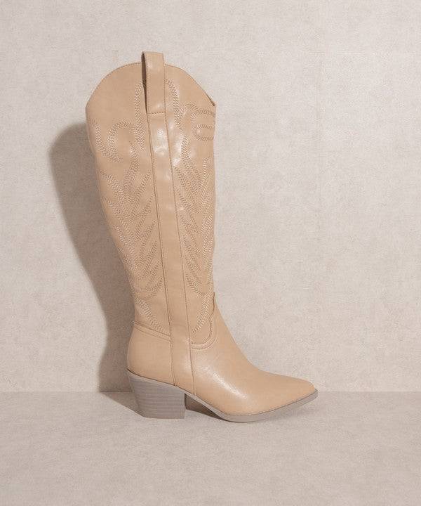 Embroidered Western Boots - Veronica Luxe