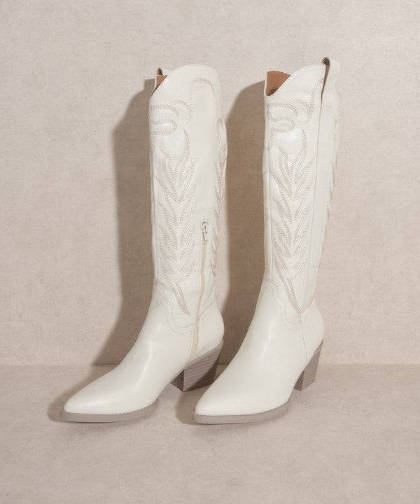 Embroidered Western Boots - Veronica Luxe