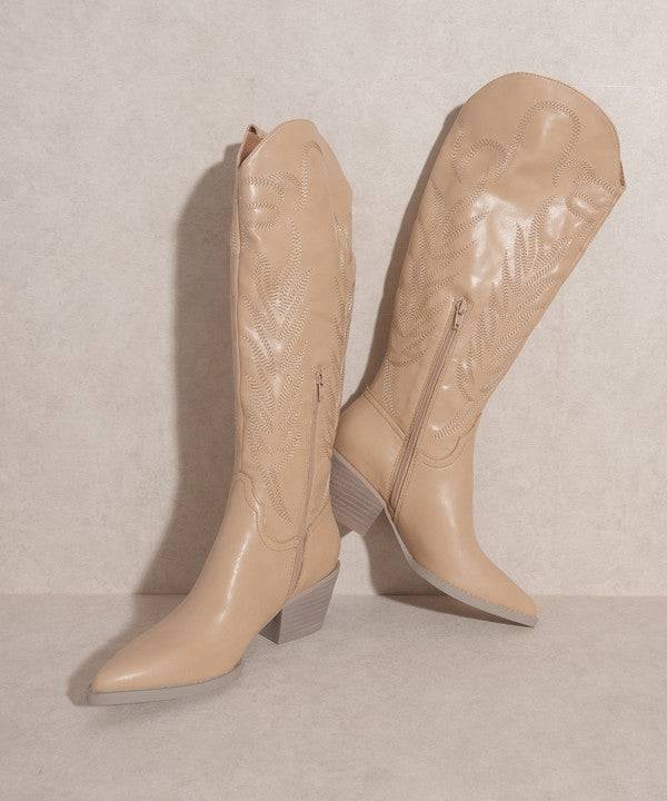 Embroidered Western Boots - Veronica Luxe