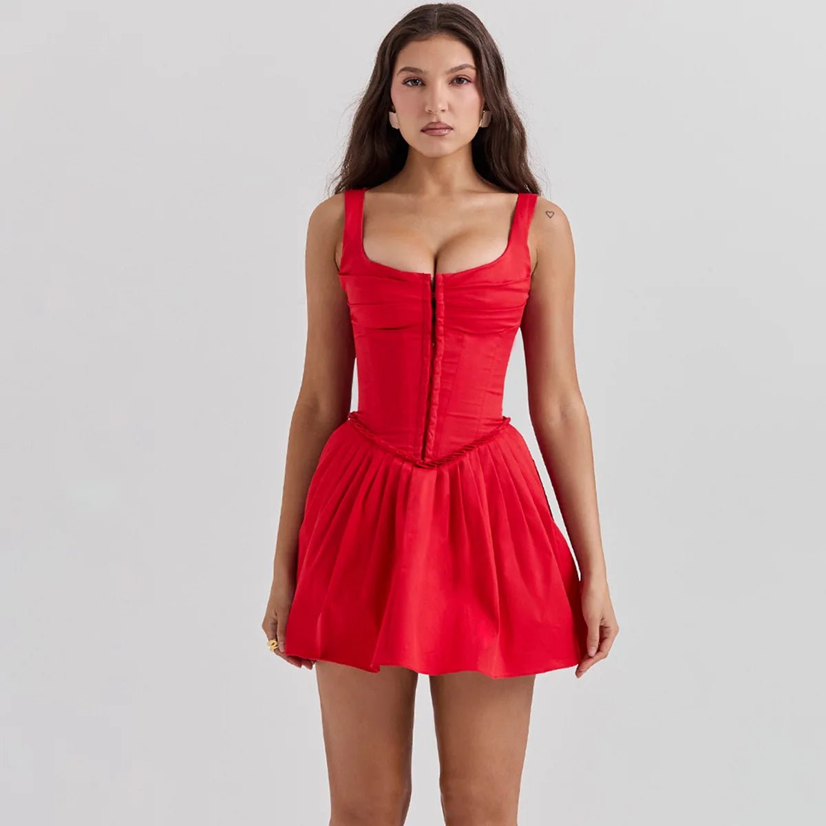 Empire Waist Mini Dress - Veronica Luxe