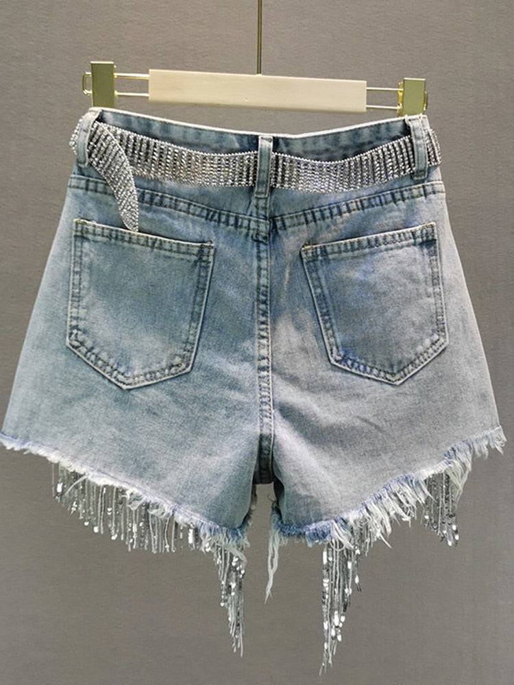 Fancy Breeze Denim Dream Shorts - Veronica Luxe