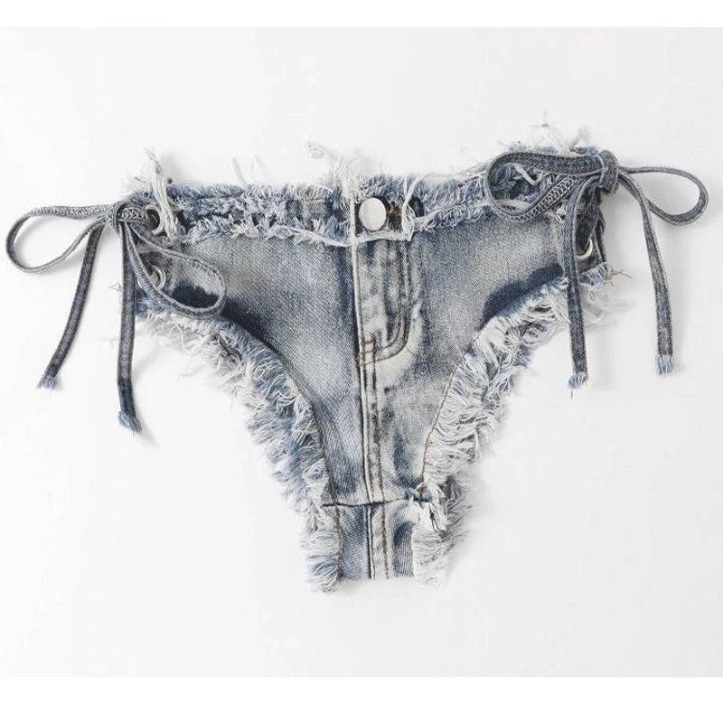 Fashionable Denim Bikini Set - Veronica Luxe