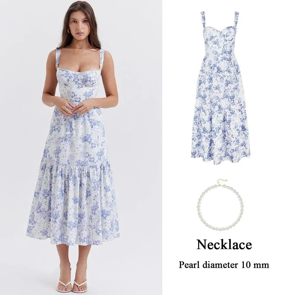 Floral Summer Dress - Veronica Luxe