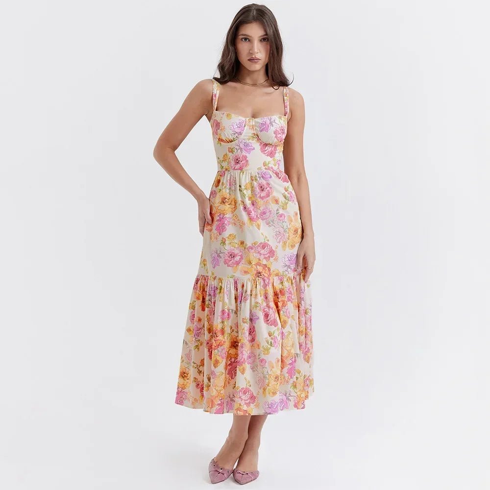 Floral Summer Dress - Veronica Luxe