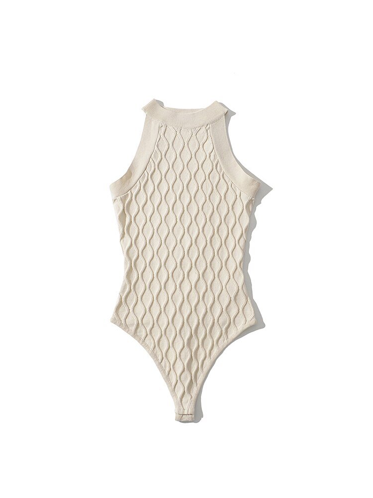 Knitted Elastic Bodysuit - Veronica Luxe