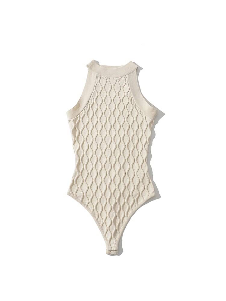 Knitted Elastic Bodysuit - Veronica Luxe