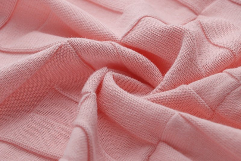 Larisa Pink V-Neck Dress - Veronica Luxe