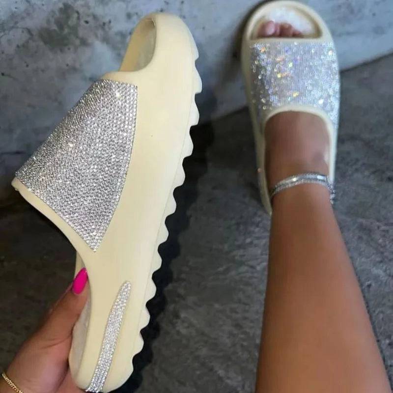 Luxury Rhinestone Bling Shiny Sandals - Veronica Luxe