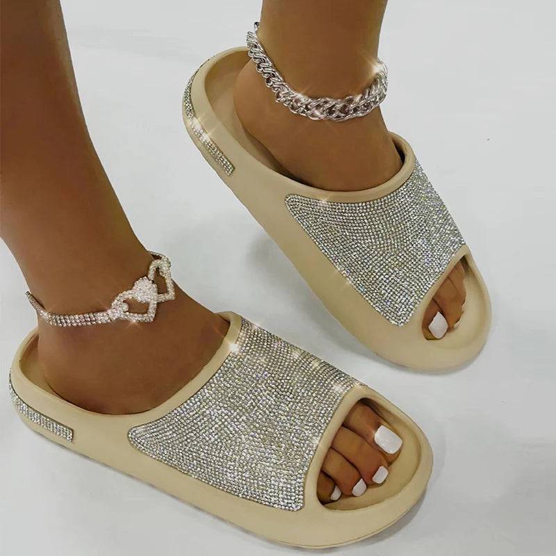 Luxury Rhinestone Bling Shiny Sandals - Veronica Luxe