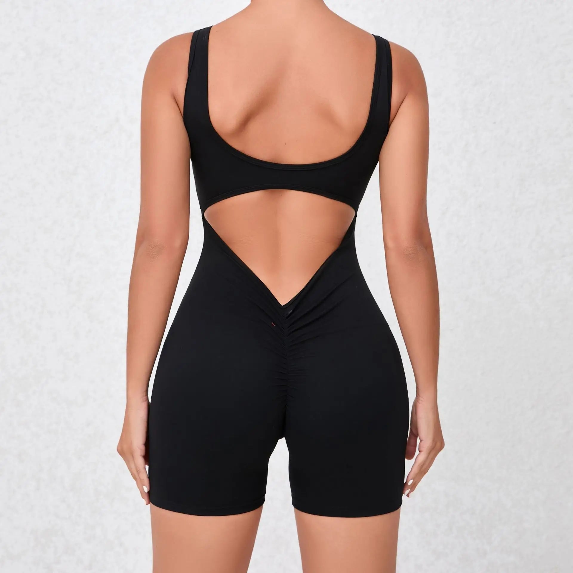 One Piece Jumpsuit Hollow Out V - shaped Jumpsuit - Veronica Luxe