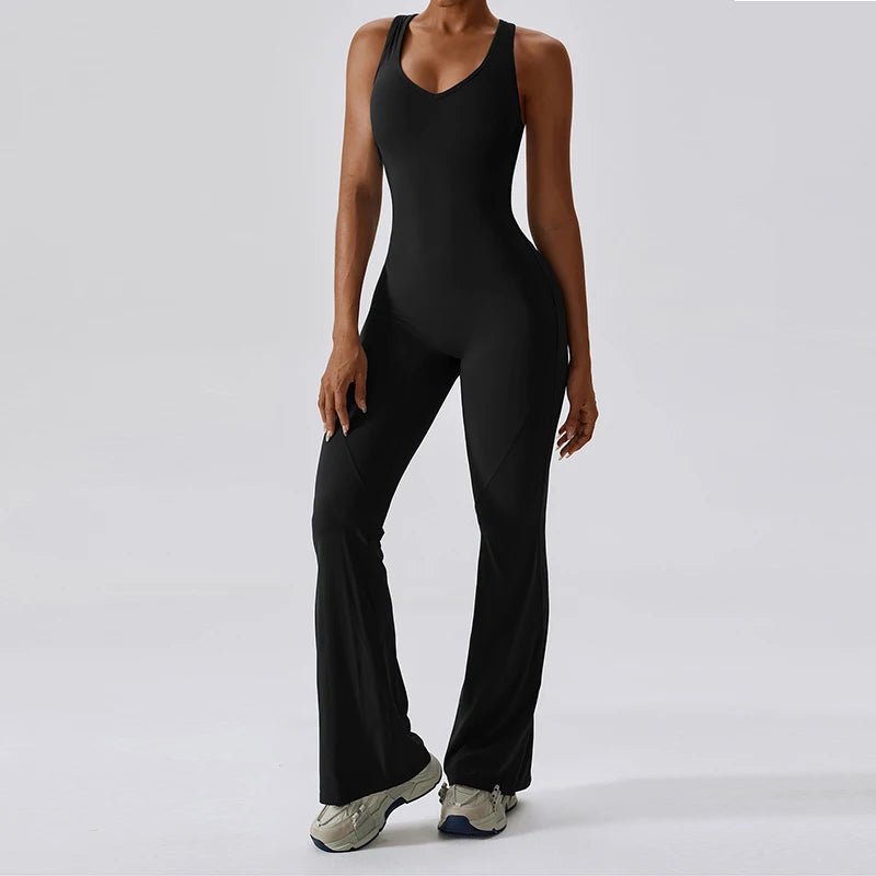 Sexy Back V Jumpsuit Gym - Veronica Luxe