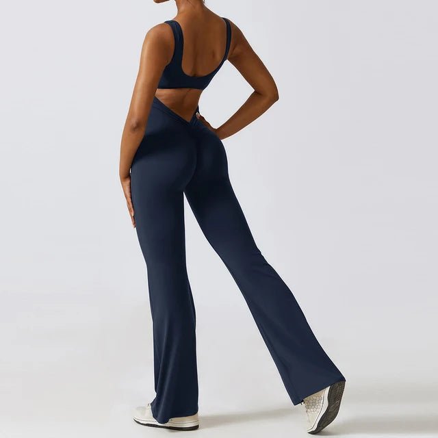 Sexy Back V Jumpsuit Gym - Veronica Luxe