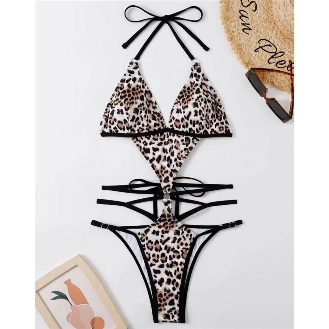 Sexy Leopard Monokini - Veronica Luxe-Bkini