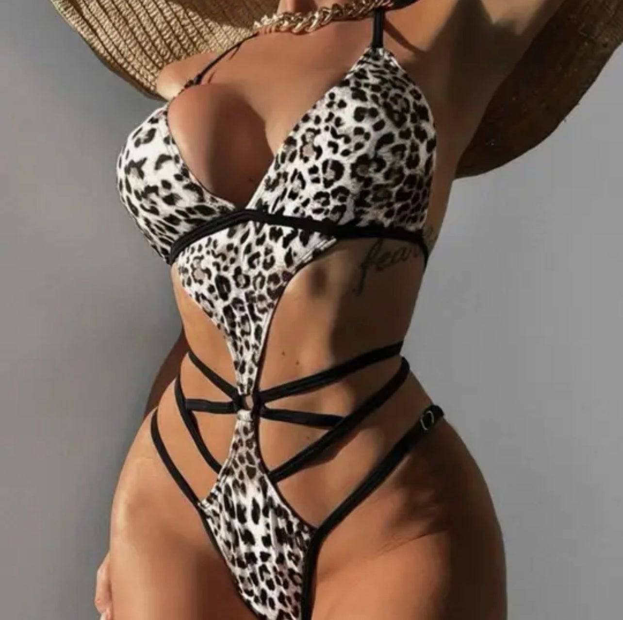 Sexy Leopard Monokini - Veronica Luxe-Bkini