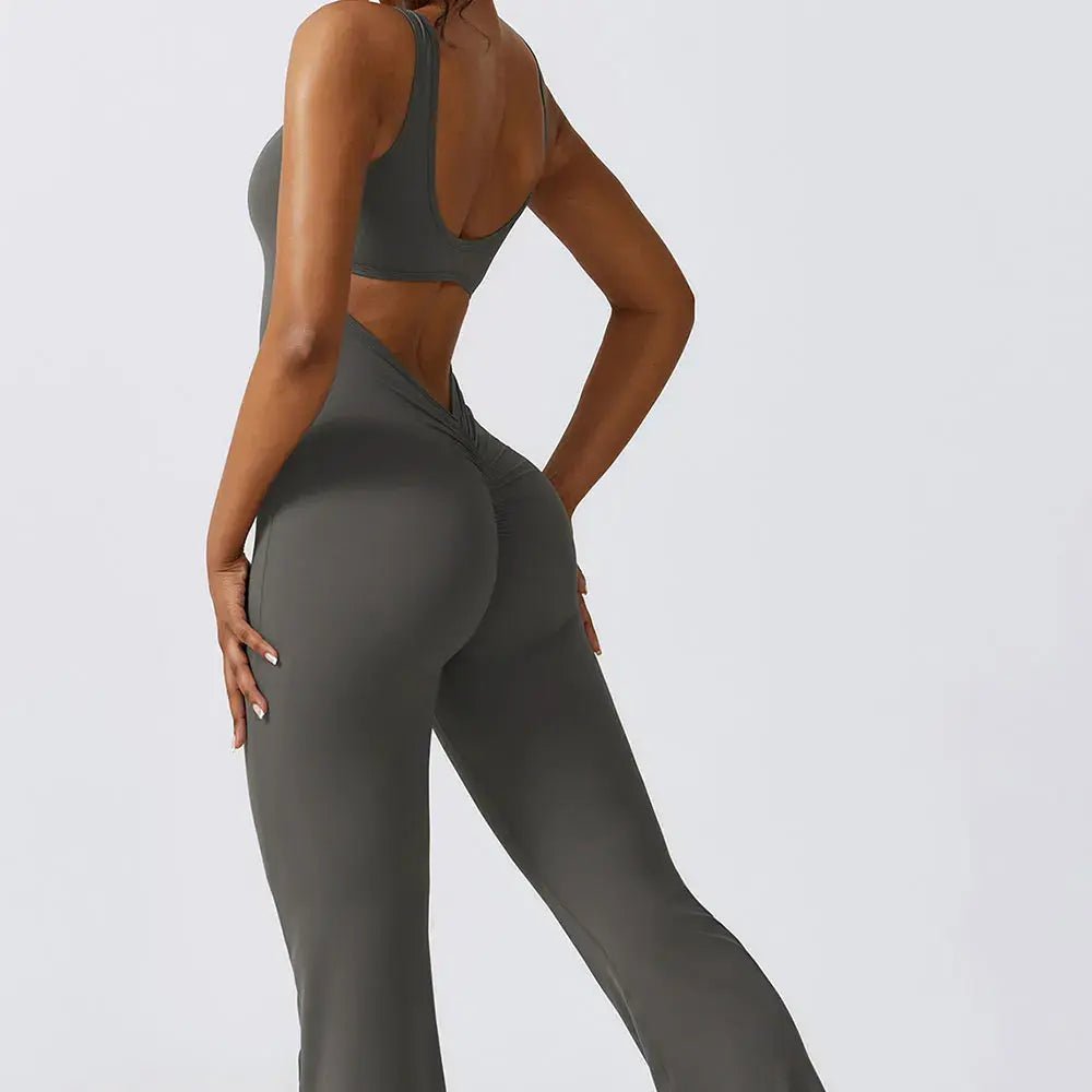 Sexy Push Up Flare Jumpsuit - Veronica Luxe