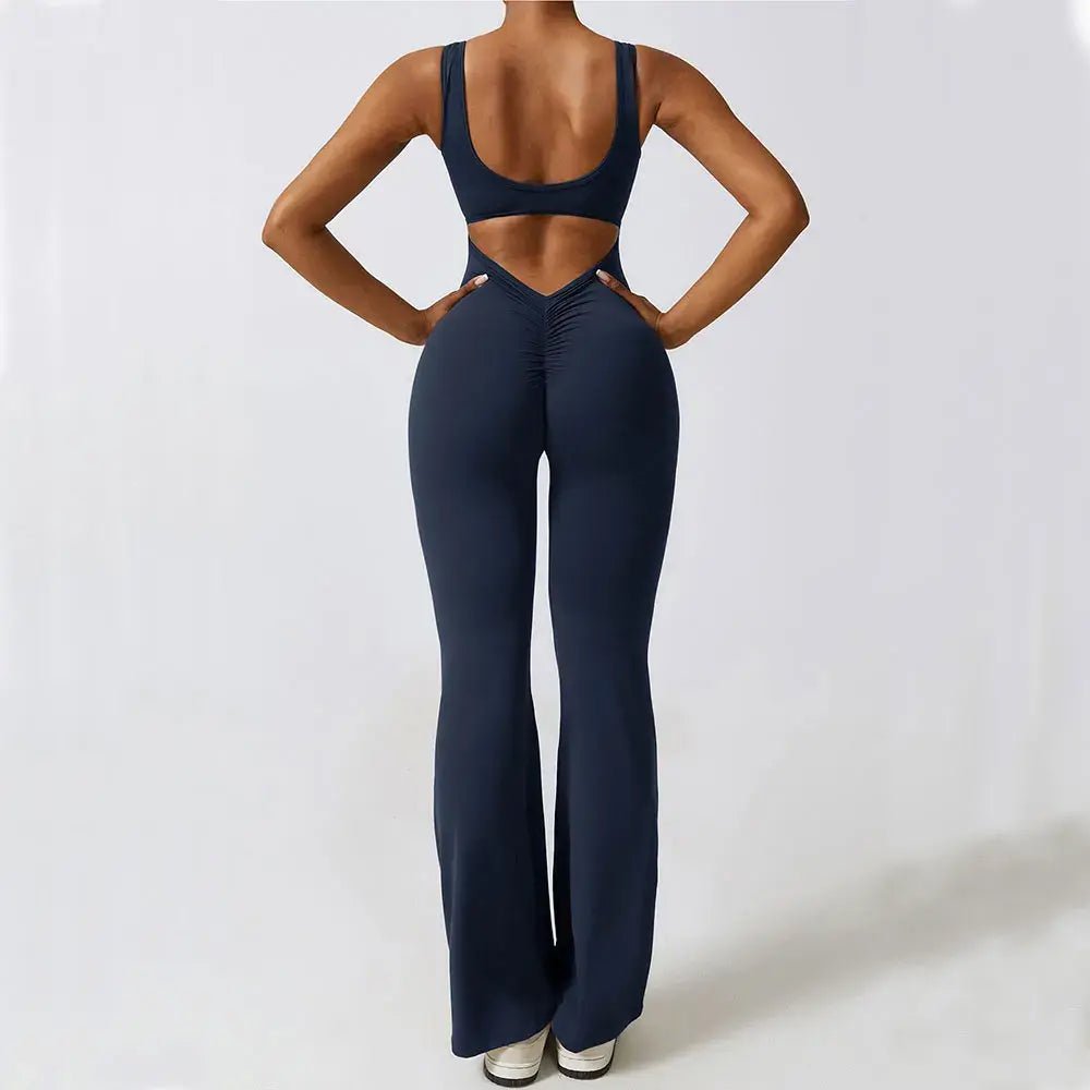 Sexy Push Up Flare Jumpsuit - Veronica Luxe