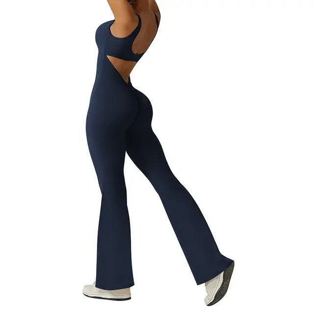 Sexy Push Up Flare Jumpsuit - Veronica Luxe