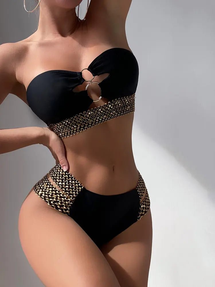Sexy Strapless Bikini Bandeau Swimwear - Veronica Luxe