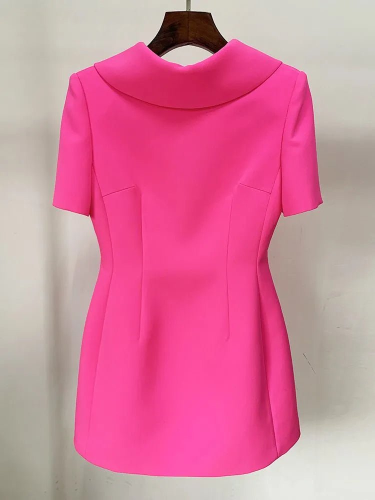 Short Sleeve Mini Dress - Veronica Luxe