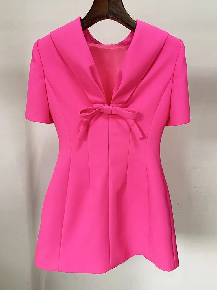 Short Sleeve Mini Dress - Veronica Luxe
