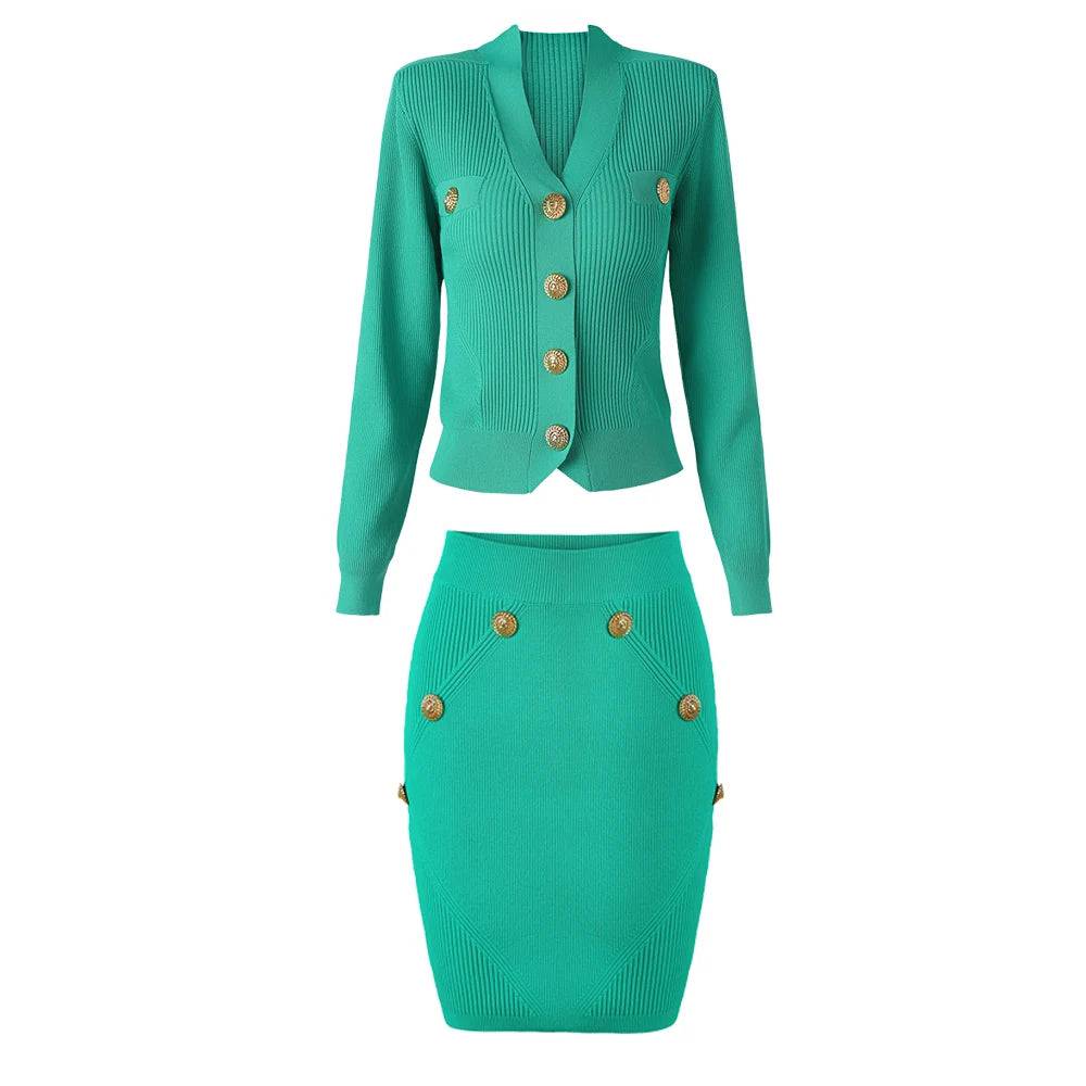 Skirt and Jacket Set - Veronica Luxe