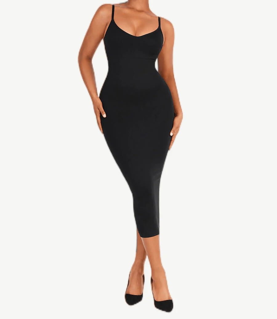 Sleek fit Black Shaper Dress - Veronica Luxe