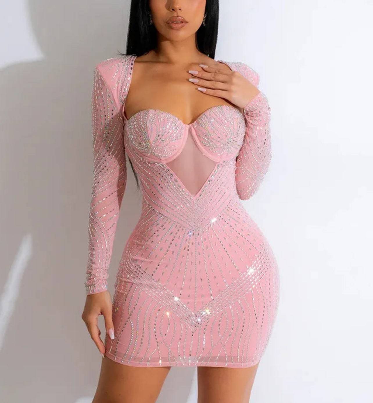 Sparkling Starlight Party Dress - Veronica Luxe-bandage dress