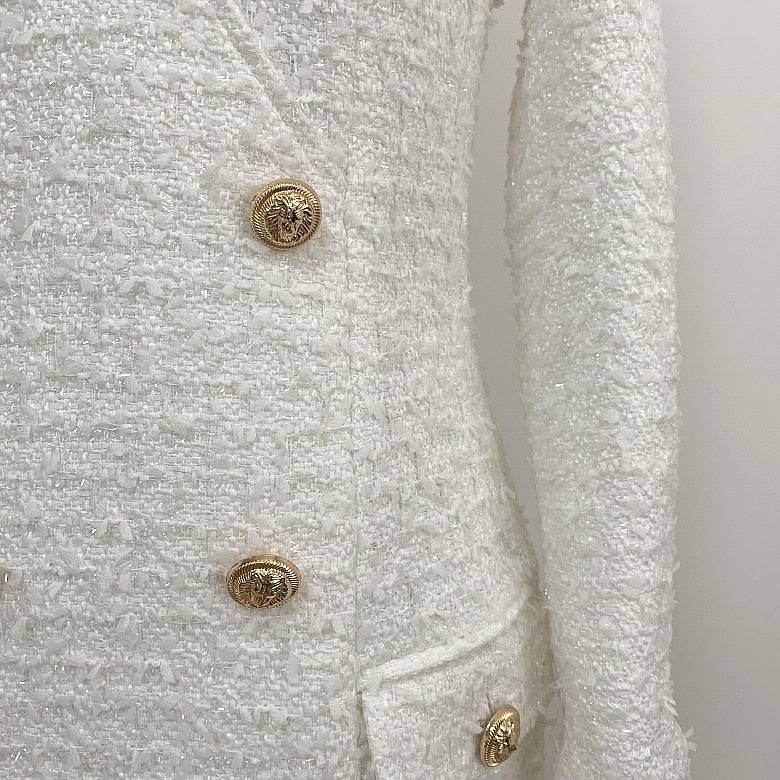 Tassel Tweed Dress - Veronica Luxe