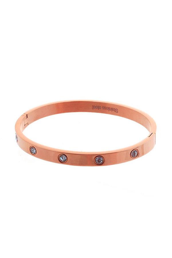 The Jenna Stainless Steel Cubic Metal Bracelet - Veronica Luxe